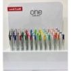 Uni-ball UMN-S-07 ONE Expositor de 48 Boligrafo de Tinta Liquida - Punta de Bola 0.7mm - Escritura Ultra Fluida - Agarre Suave y Comodo - 18 Colores Brillantes - Color Surtido