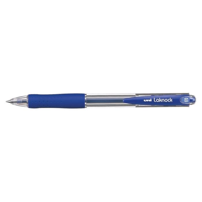 Uni-ball Laknock SN-100(05) Boligrafo de Tinta Base Aceite - Punta de Bola 0.5mm - Tinta Suave y Duradera - Capacidad de Carga Superior - Color Azul