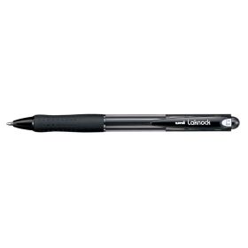 Uni-ball Laknock SN-100(10) Boligrafo de Tinta Base Aceite - Punta de Bola 1mm - Tinta Suave y Duradera - Cuerpo de Plastico - Color Negro