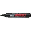 Uni-ball PM-122 Marcador de Tinta Pigmentada - Punta de Bala 1.2-1.8mm - Ideal para Pizarras de Papel - Tinta Inodora - Color Negro
