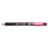 Posca PC-1MR Marcador de Pintura - Punta Roller de Fibra 0.7mm - Tinta Base al Agua - No Permanente - Resistente a la Luz - Color Rosa