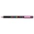 Posca PC-1MR Marcador de Pintura - Punta Roller de Fibra 0.7mm - Tinta Pigmentada Base al Agua - Resistente a la Luz - No Permanente - Color Rosa Metálico