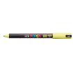 Posca PC-1MR Marcador de Pintura - Punta Roller de Fibra 0.7mm - Tinta Pigmentada Base al Agua - Linea Extrafina - Resistente a la Luz - Color Amarillo Sol