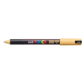 Posca PC-1MR Marcador de Pintura - Punta Roller de Fibra 0.7mm - Linea Extrafina - Tinta Pigmentada Base al Agua - Resistente a la Luz - Color Albaricoque