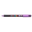 Posca PC-1MR Marcador de Pintura - Punta Roller de Fibra 0.7mm - Tinta Pigmentada Base al Agua - Resistente a la Luz - No Permanente - Color Lavanda