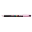 Posca PC-1MR Marcador de Pintura - Punta Roller de Fibra 0.7mm - Tinta Pigmentada Base al Agua - Linea Extrafina - Resistente a la Luz - Color Rosa Claro