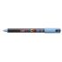 Posca PC-1MR Marcador de Pintura - Punta Roller de Fibra 0.7mm - Tinta Pigmentada Base al Agua - Resistente a la Luz - Color Azul Glaciar