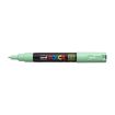 Posca PC-1M Marcador de Pintura - Punta de Poliester Conica 0.7mm - Tinta Base al Agua - No Permanente - Resistente a la Luz - Inodoro - Lavable - Color Verde Claro