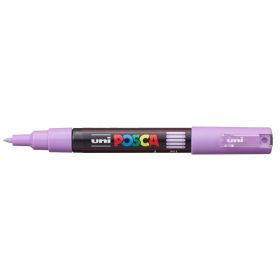 Posca PC-1M Marcador de Pintura - Punta de Poliester Conica 0.7mm - Tinta Base al Agua - Resistente a la Luz - No Permanente - Color Lavanda