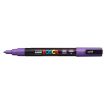 Posca PC-3M Marcador de Pintura - Punta Conica de 0.9-1.3mm - Tinta Base al Agua - Resistente a la Luz - Color Violeta