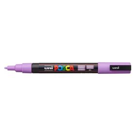 Posca PC-3M Marcador de Pintura Base al Agua - Punta de Poliester Conica 0.9-1.3mm - Ancho de Trazo 0.9-1.3mm - No Permanente - Resistente a la Luz - Inodoro - Ideal para Carteleria y Decoracion - Color Lavanda