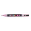 Posca PC-3ML Marcador de Pintura - Punta Conica de Poliester 0.9-1.3mm - Tinta Base al Agua - Resistente a la Luz - No Permanente - Color Rosa