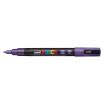 Posca PC-3ML Marcador de Pintura - Punta Conica de Poliester 0.9-1.3mm - Tinta Base al Agua - Resistente a la Luz - No Permanente - Color Violeta
