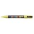 Posca PC-3ML Marcador de Pintura - Punta Conica de Poliester 0.9-1.3mm - Tinta Base al Agua - Resistente a la Luz - Color Amarillo