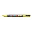 Posca PC-3ML Marcador de Pintura - Punta Conica de Poliester 0.9-1.3mm - Tinta Base al Agua - Resistente a la Luz - Color Amarillo