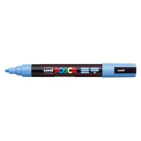 Posca PC-5M Marcador de Pintura - Punta de Poliester 1.8-2.5mm - Tinta Base al Agua - Resistente a la Luz - No Permanente - Color Azul Cielo