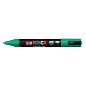Posca PC-5M Marcador de Pintura - Punta de Bala 1.8-2.5mm - Tinta Base al Agua - Resistente a la Luz - No Permanente - Color Verde