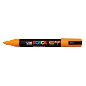 Posca PC-5M Marcador de Pintura - Punta de Bala 1.8-2.5mm - Tinta Base al Agua - Resistente a la Luz - No Permanente - Color Naranja Medio