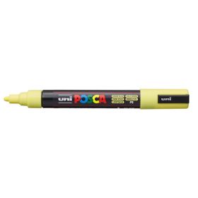 Posca PC-5M Marcador de Pintura - Punta de Poliester 1.8-2.5mm - Tinta Base al Agua - Resistente a la Luz - Color Amarillo Sol