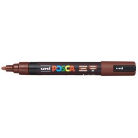 Posca PC-5M Marcador de Pintura - Punta de Bala 1.8-2.5mm - Base al Agua - No Permanente - Resistente a la Luz - Inodoro - Color Cacao