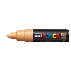 Posca PC-7M Marcador de Pintura - Punta de Bala 4.5-5.5mm - Tinta Base al Agua - Resistente a la Luz - No Permanente - Color Naranja Claro