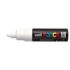 Posca PC-7M Marcador de Pintura - Punta de Poliester Forma de Bala 4.5-5.5mm - Tinta Base al Agua - Resistente a la Luz - Color Blanco
