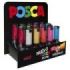 Posca PC-7M Expositor de 20 Marcadores de Pintura - Punta de Bala 4.5-5.5mm - Tinta Base al Agua - Resistente a la Luz - Color Surtido