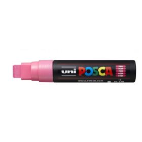 Posca PC-17K Marcador de Pintura - Punta Biselada de Poliester 15mm - Ancho de Trazo Muy Grueso - Tinta Base al Agua - Resistente a la Luz - Color Rosa