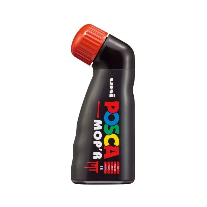 Posca PCM-22 Marcador de Pintura - Punta Redondeada de Gomaespuma 3-19mm - Tinta Base Agua - Multi Efectos - No Permanente - Resistente a la Luz - Inodoro - Lavable - Color Rojo