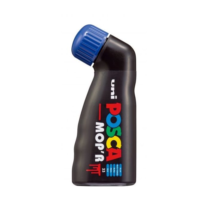 Posca PCM-22 Marcador de Pintura - Punta Redondeada de Gomaespuma 3-19mm - Tinta Base al Agua - Multi Efectos - Resistente a la Luz - Color Azul