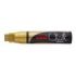 Uni-ball PWE-17K Marcador de Tiza Liquida - Punta Biselada 15mm - Borrado en Humedo - Resistente a la Lluvia - Color Oro