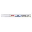 Uni-ball PX-20 Marcador de Pintura - Punta Acrilica de Bala 2.2-2.8mm - Permanente en Todas las Superficies - Resistente a Luz y Agua - Cuerpo de Aluminio - Color Blanco