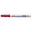 Uni-ball PX-21 Paint Marker - Marcador de Pintura - Punta Acrilica de Bala 0.8-1.2mm - Permanente en Todas las Superficies - Resistente a Luz y Agua - Color Rojo