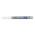 Uni-ball PX-203 Marcador de Pintura - Punta Acrilica 1mm - Linea Fina - Cuerpo de Aluminio - Tinta Permanente Resistente a Luz y Agua - Color Plata
