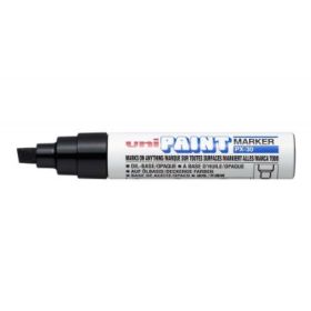 Uni-ball PX-30 Marcador de Pintura - Punta Biselada Acrilica 4-8.5mm - Permanente en Todas las Superficies - Resistente a Luz y Agua - Color Negro