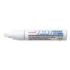 Uni-ball PX-30 Marcador de Pintura - Punta Biselada Acrilica 4-8.5mm - Linea Gruesa - Cuerpo de Aluminio - Tinta Permanente Resistente a Luz y Agua - Color Blanco