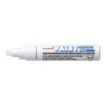 Uni-ball PX-30 Marcador de Pintura - Punta Biselada Acrilica 4-8.5mm - Linea Gruesa - Cuerpo de Aluminio - Tinta Permanente Resistente a Luz y Agua - Color Blanco