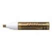 Uni-ball PX-30 Marcador de Pintura - Punta Biselada Acrilica 4-8.5mm - Linea Gruesa - Cuerpo de Aluminio - Tinta Permanente Resistente a Luz y Agua - Color Oro