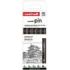 Uni-ball Uni Pin Clasico I Pack de 5 de Rotuladores Calibrados - Punta Poliacetal - Tinta Pigmentada Resistente al Agua y Luz - Color Negro