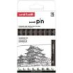 Uni-ball Uni Pin Clasico I Pack de 8 Rotuladores Calibrados - Punta Poliacetal - Tinta Pigmentada Resistente al Agua y Luz - Color Negro
