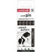 Uni-ball Uni Pin Manga Shonen Pack de 5 Rotuladores Calibrados - Punta Poliacetal - Tinta Pigmentada Resistente al Agua y Luz - Color Negro