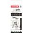 Uni-ball Uni Pin Tattoo Art Pack de 5 Rotuladores Calibrados - Punta Poliacetal - Tinta Pigmentada Resistente al Agua y Luz - Color Negro