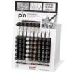 Uni-ball Uni Pin 200S Expositor de 60 Rotuladores Calibrados - Punta Poliacetal - Tinta Pigmentada Resistente al Agua y Luz - Colores y Grosores Surtidos