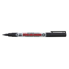 Uni-ball PNA-125 Super Ink Marcador Textil - Punta Acrilica 0.9mm - Tinta Pigmentada Base Aceite - Escribe en Multiples Superficies - Color Negro