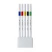 Uni-ball PEM-SY Set Nº1 Emott Vivid Colors Pack de 5 Rotuladores de Linea Fina - Punta 0.4mm - Tinta a Base de Agua - Diseño Innovador - Ancho de Linea Constante - Colores Surtidos