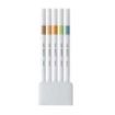 Uni-ball PEM-SY Set Nº6 Emott Natural Colors Pack de 5 Rotuladores de Linea Fina - Punta 0.4mm - Tinta a Base de Agua - Diseño Innovador - Ancho de Linea Constante - Colores Surtidos