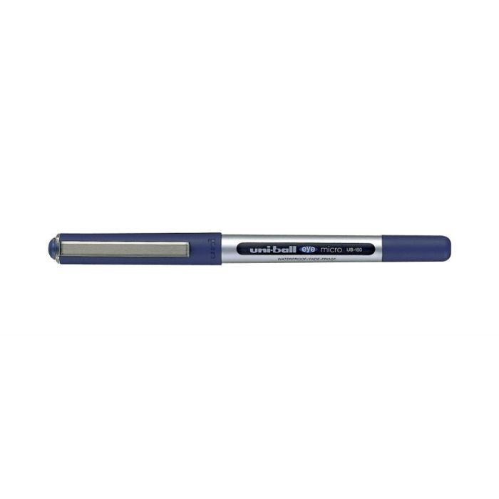 Uni-ball Eye Micro UB-150 Boligrafo de Tinta Liquida - Punta de Bola 0.5mm - Tinta Resistente al Agua y Luz - Sistema de Control de Tinta - Color Azul
