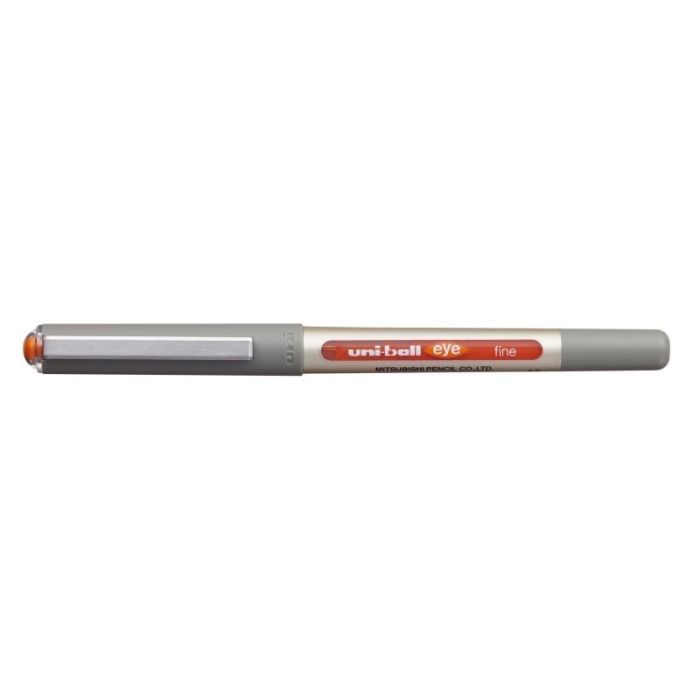 Uni-ball Eye Fine UB-157 Boligrafo de Tinta Liquida - Punta de Bola 0.7mm - Tinta Resistente al Agua y Luz - Sistema de Control de Tinta - Color Naranja