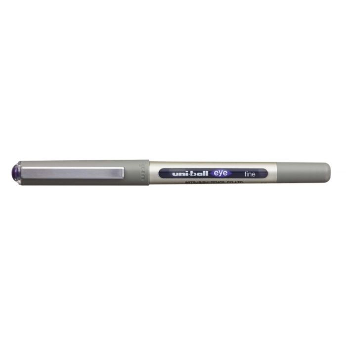 Uni-ball Eye Fine UB-157 Boligrafo de Tinta Liquida - Punta de Bola 0.7mm - Tinta Resistente al Agua y Luz - Sistema de Control de Tinta - Color Violeta