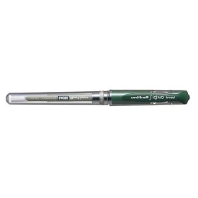 Uni-ball Signo Broad UM-153 Roller de Tinta Gel - Punta de Bola 1mm - Trazo Estilografico - Sujecion de Caucho - Color Verde